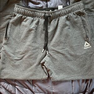 Reebok Men's Charcoal Athletic Joggers